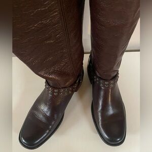 Frye Dark Brown Leather Boots